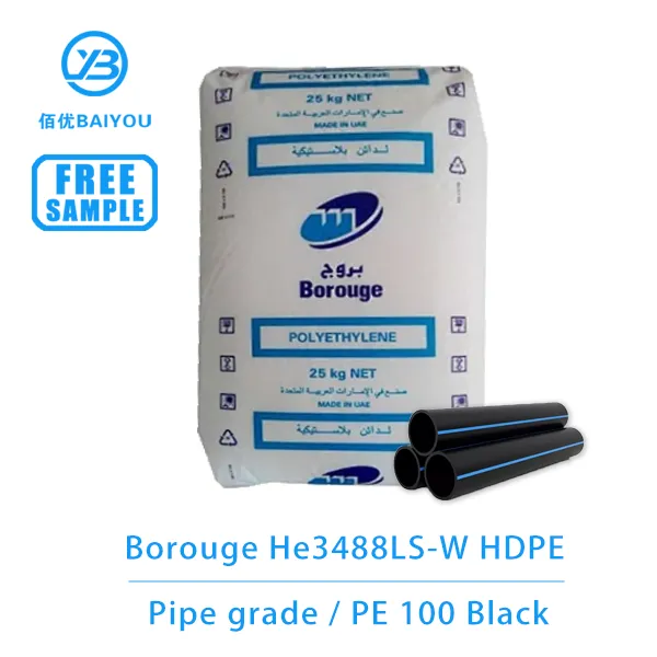 borouge brostar HE3488-LW-W pe100 HDPE